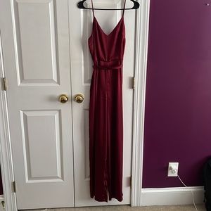 Burgundy jumpsuit
